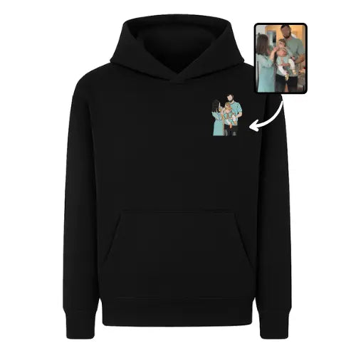 Sweat capuche personnalisé - Photo pleine Custom Broderie