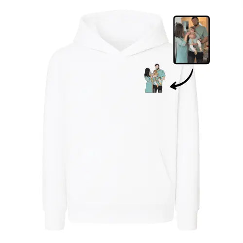 Sweat capuche personnalisé - Photo pleine Custom Broderie