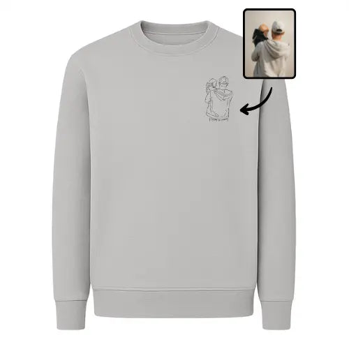 Sweat personnalisé - Photo one line Custom Broderie