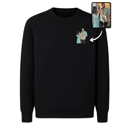 Sweat personnalisé - Photo pleine Custom Broderie