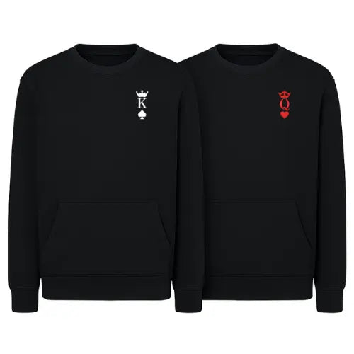 Sweats Duo Couple - King & Queen Custom Broderie