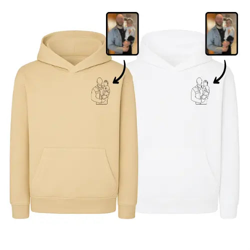 Sweats capuche Duo Couple - Photo personnalisé Custom Broderie