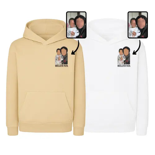 Sweats capuche personnalisés Duo - Photo pleine Custom Broderie