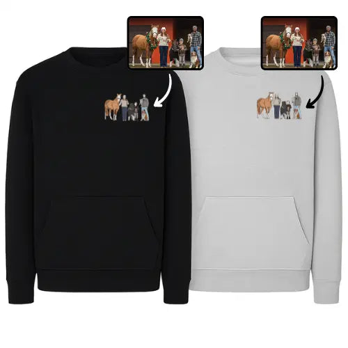 Sweats personnalisés Duo - Photo pleine Custom Broderie