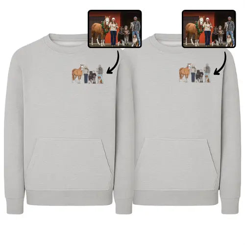 Sweats personnalisés Duo - Photo pleine Custom Broderie