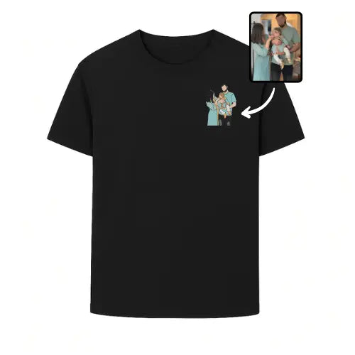 T-shirt personnalisé - Photo pleine Custom Broderie
