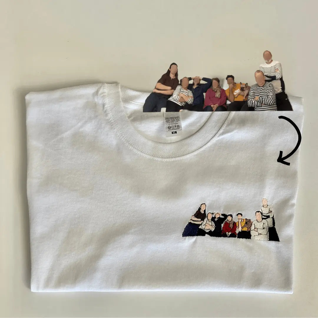 T-shirt personnalisé - Photo pleine Custom Broderie