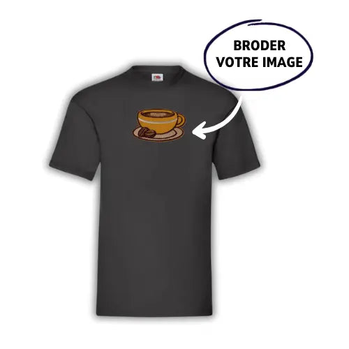 T-shirt personnalisé brodé - Photo pleine Custom Broderie