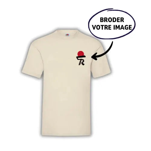 T-shirt personnalisé brodé - Photo pleine Custom Broderie
