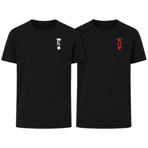 Tshirts Duo Couple - King & Queen Custom Broderie