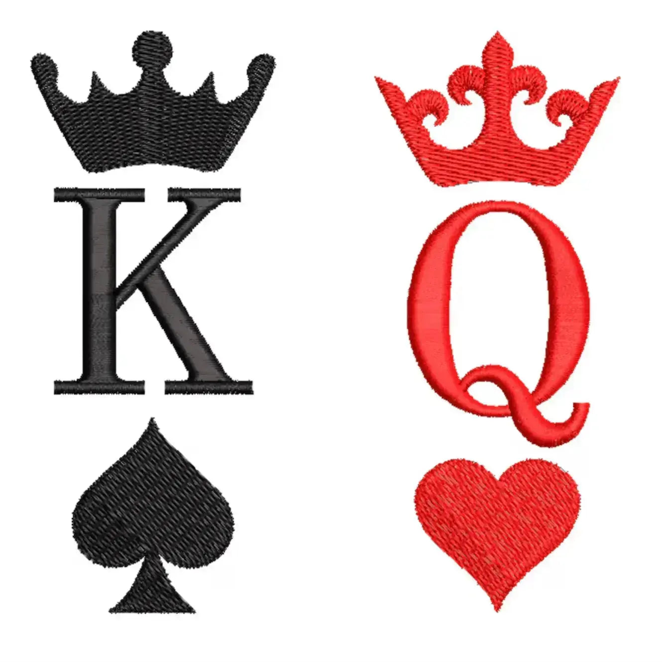 KING-AND-QUEEN Custom Broderie