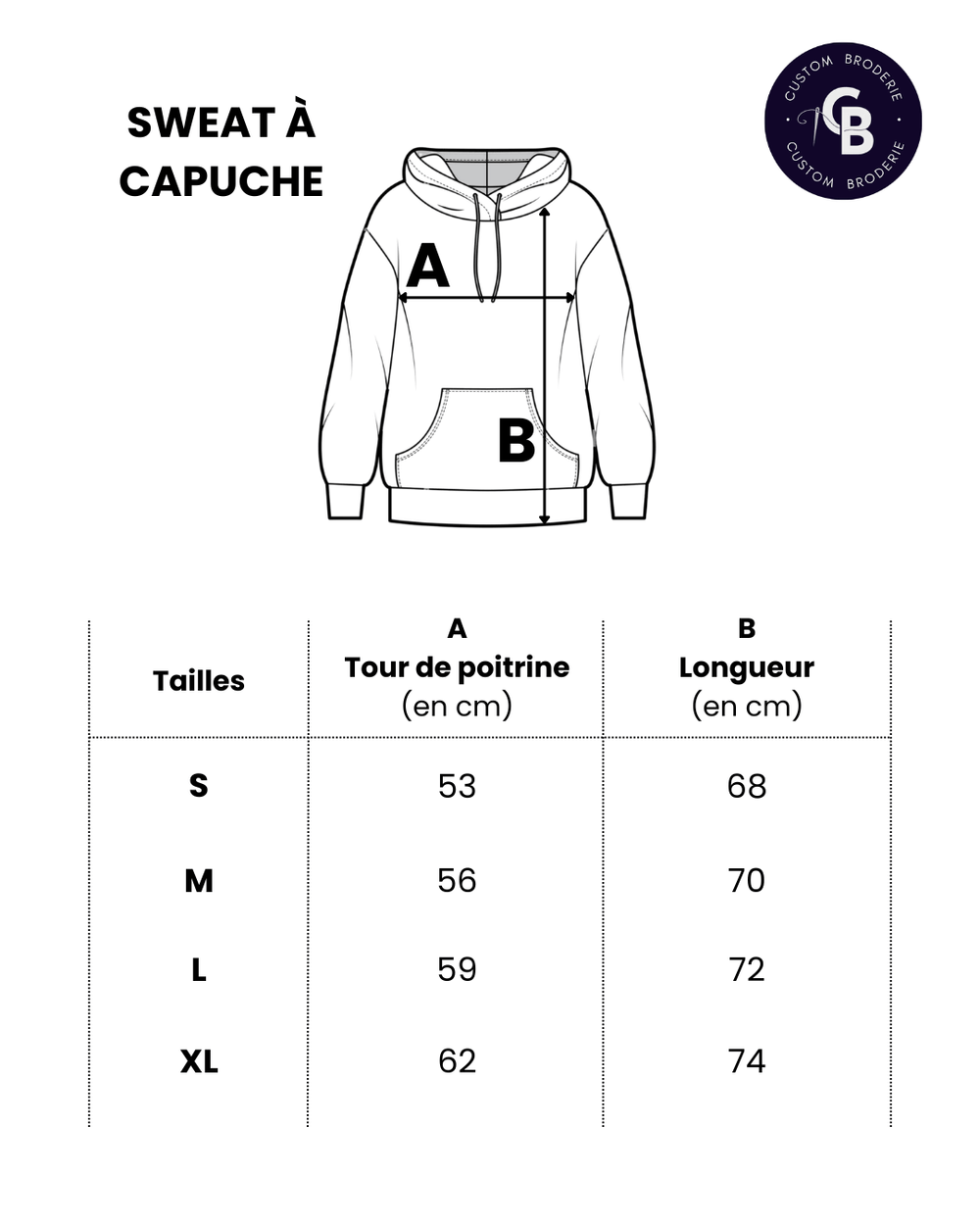 Size chart image