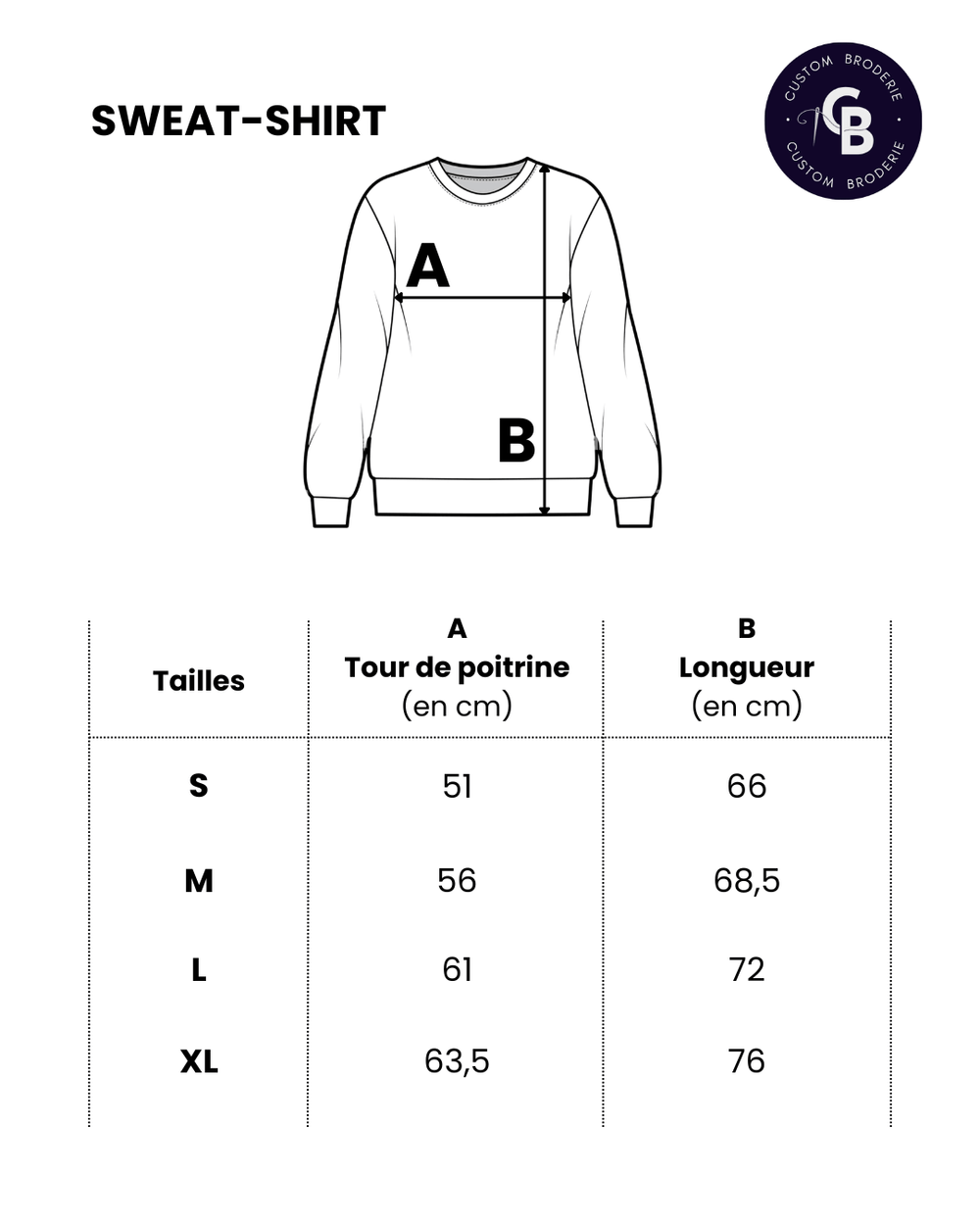 Size chart image