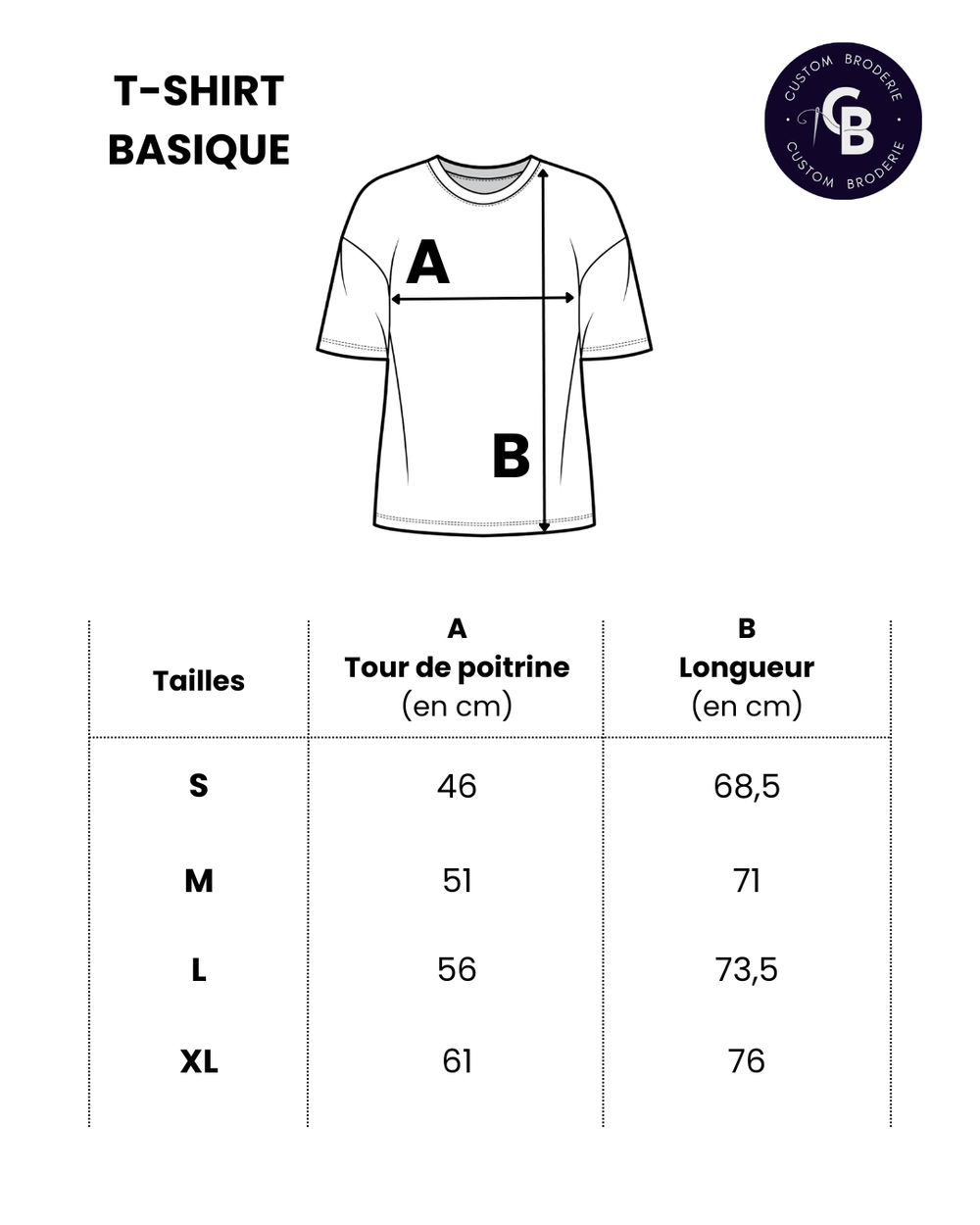 Size chart image