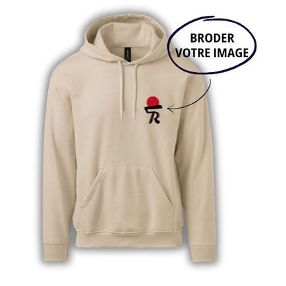 SWEAT À CAPUCHE POCHE - Broderie pleine