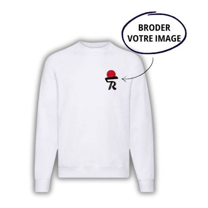 SWEAT EN COTON - Broderie pleine