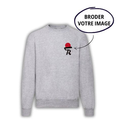 SWEAT EN COTON - Broderie pleine