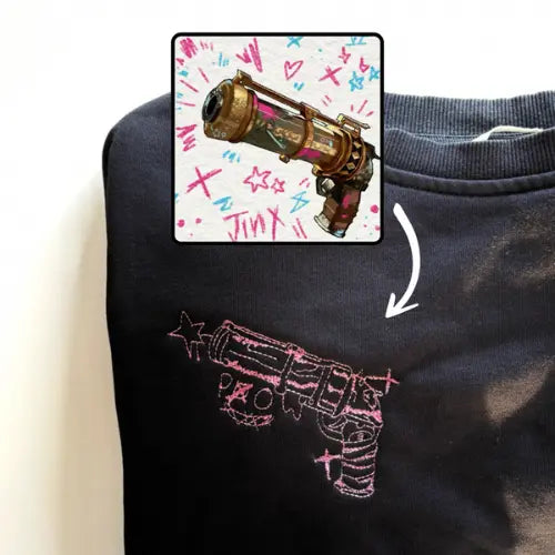 Sweat à capuche brodé - Photo one line Custom Broderie