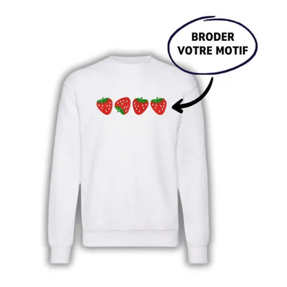 Sweat brodé personnalisé - Photo pleine Custom Broderie