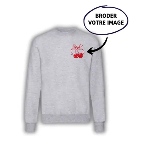 Sweat brodé personnalisé - Photo pleine Custom Broderie