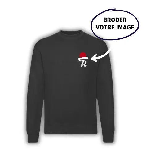 Sweat brodé personnalisé - Photo pleine Custom Broderie