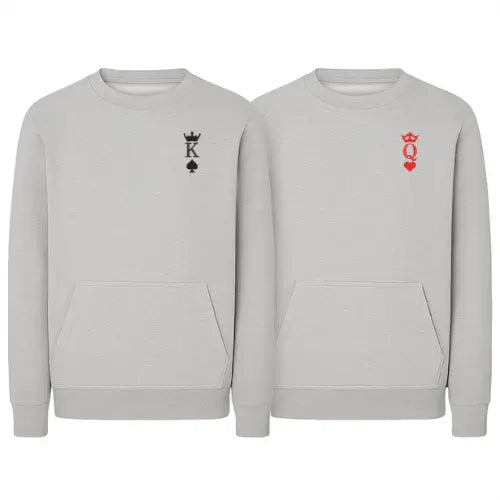 Sweats Duo Couple - King & Queen Custom Broderie