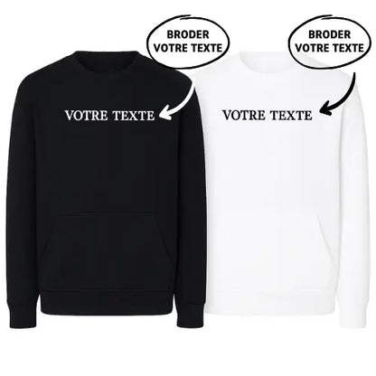 Sweats Duo - Texte personnalisé Custom Broderie
