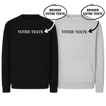 Sweats Duo - Texte personnalisé Custom Broderie