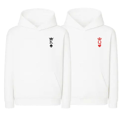 Sweats capuche Duo Couple - King & Queen Custom Broderie
