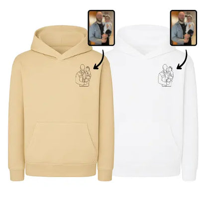 Sweats capuche Duo Couple - Photo personnalisé Custom Broderie