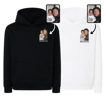Sweats capuche personnalisés Duo - Photo pleine Custom Broderie