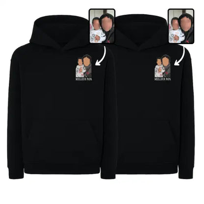 Sweats capuche personnalisés Duo - Photo pleine Custom Broderie