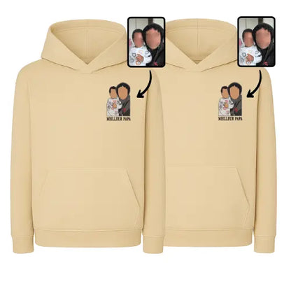 Sweats capuche personnalisés Duo - Photo pleine Custom Broderie