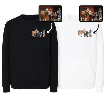 Sweats personnalisés Duo - Photo pleine Custom Broderie