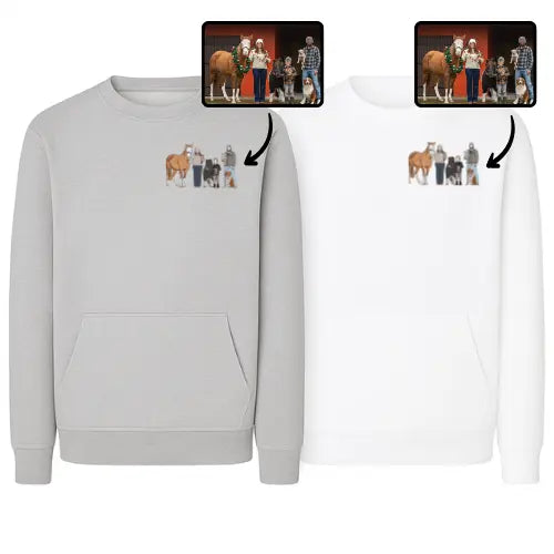 Sweats personnalisés Duo - Photo pleine Custom Broderie