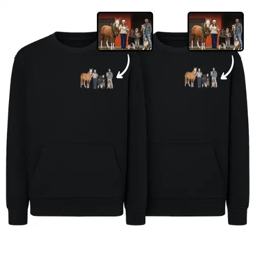 Sweats personnalisés Duo - Photo pleine Custom Broderie