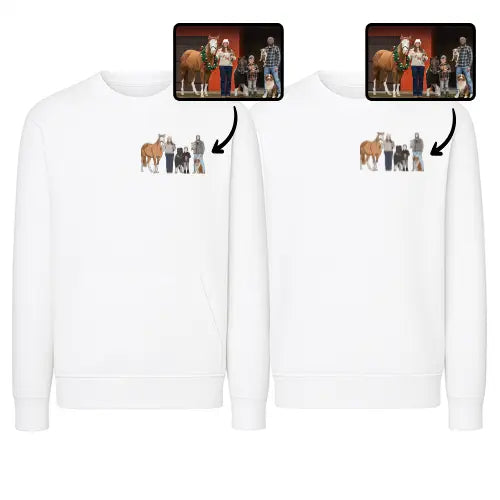 Sweats personnalisés Duo - Photo pleine Custom Broderie