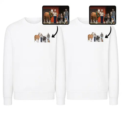 Sweats personnalisés Duo - Photo pleine Custom Broderie