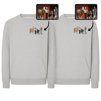 Sweats personnalisés Duo - Photo pleine Custom Broderie