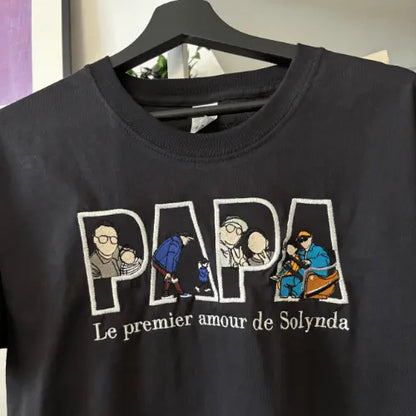 T-shirt oversize brodé - Photo pleine Custom Broderie