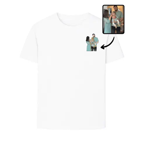 T-shirt personnalisé - Photo pleine Custom Broderie