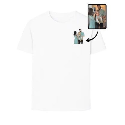 T-shirt personnalisé - Photo pleine Custom Broderie