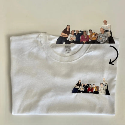 T-shirt personnalisé - Photo pleine Custom Broderie