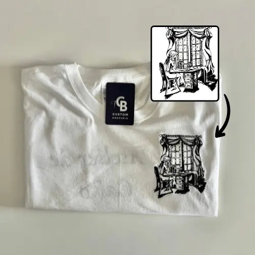 T-shirt personnalisé brodé - Photo pleine Custom Broderie