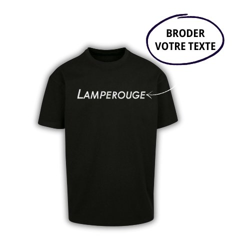 T-SHIRT OVERSIZE - Écriture