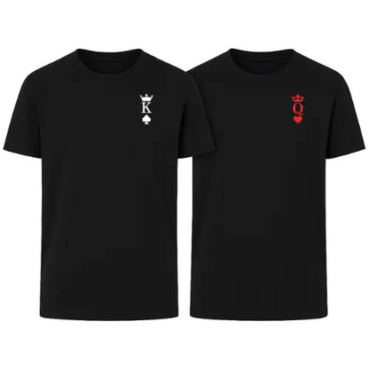 Tshirts Duo Couple - King & Queen Custom Broderie