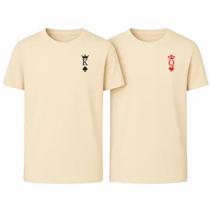 Tshirts Duo Couple - King & Queen Custom Broderie