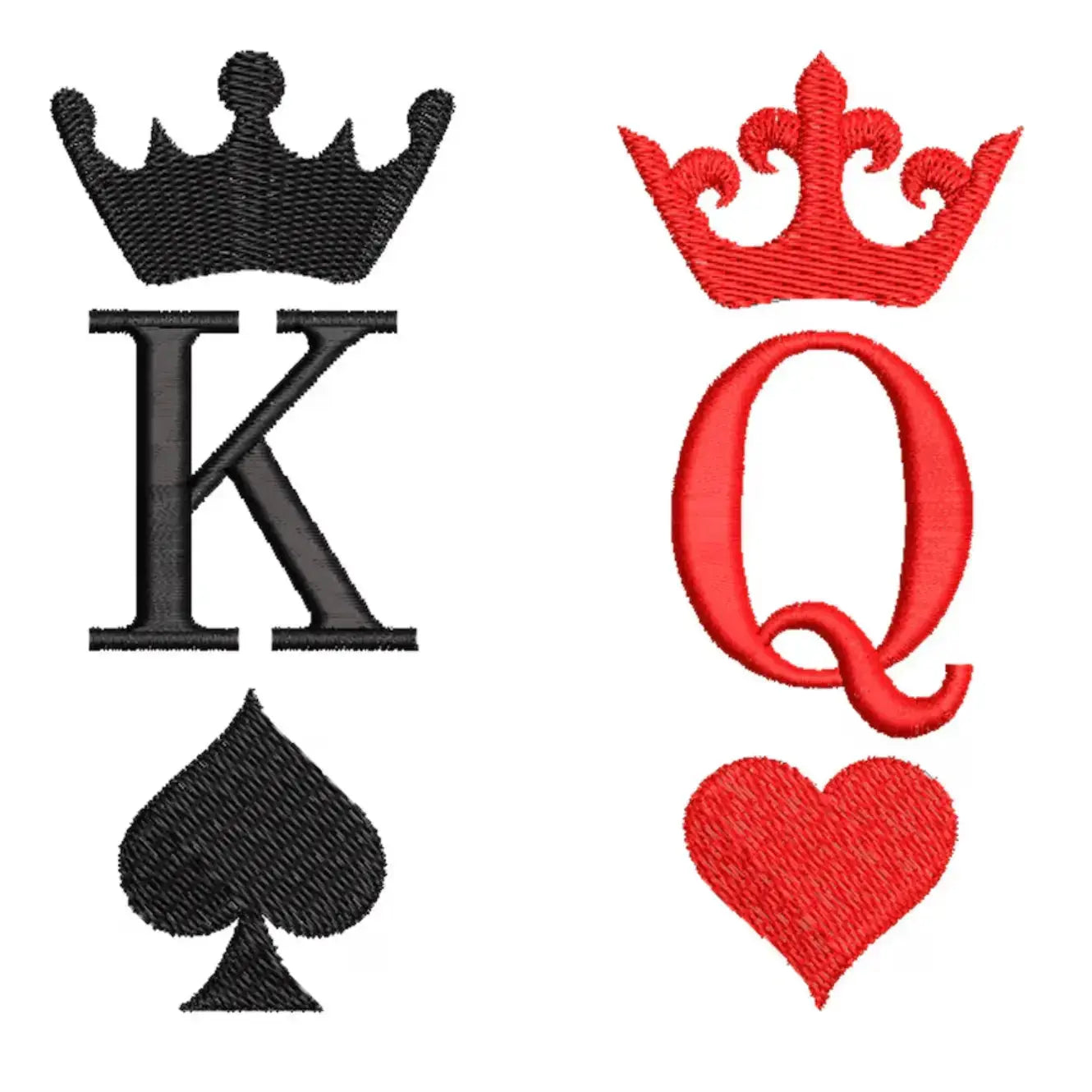 Sweats capuche Duo Couple - King & Queen Custom Broderie